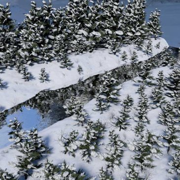 Modélisation et animation 3D d’une rivière en hiver – Tutorial
