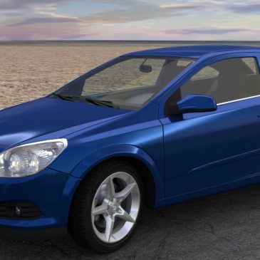 Modélisation et animation 3D Opel Astra GTC – Rigging et Drifting – Tutorial